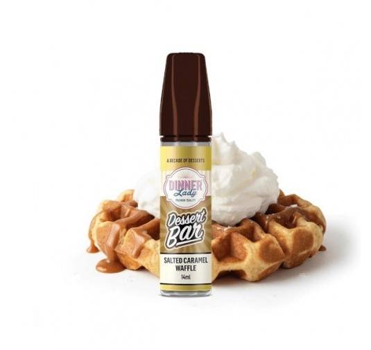 Lichid Longfill Dinner Lady Dessert 14ml - Salted Caramel Waffle