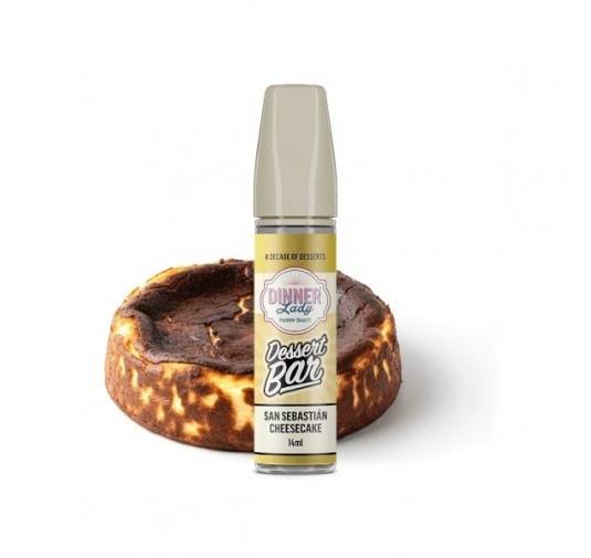 Lichid Longfill Dinner Lady Dessert 14ml - San Sebastian Cheesecake