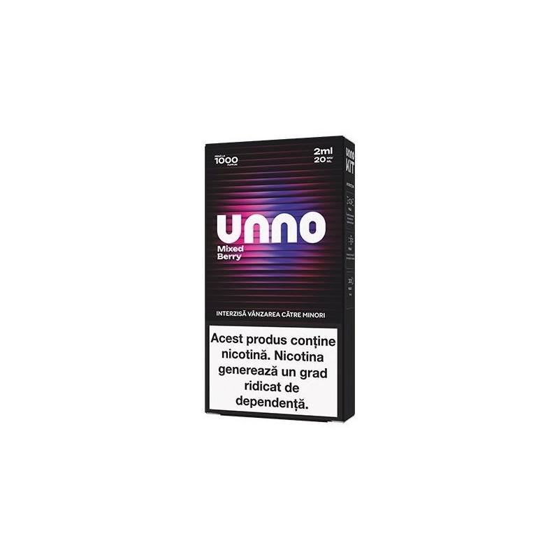Kit UNNO 1000 pufuri 20mg - Blueberry Raspberry