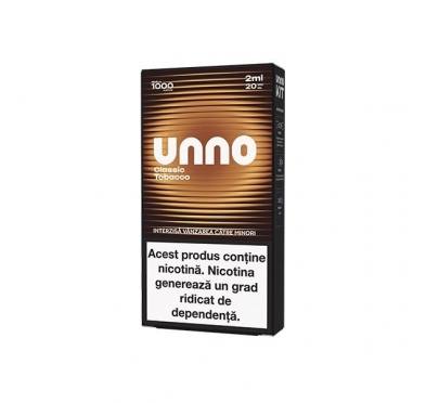 Kit UNNO 1000 pufuri 20mg - Golden Tobacco