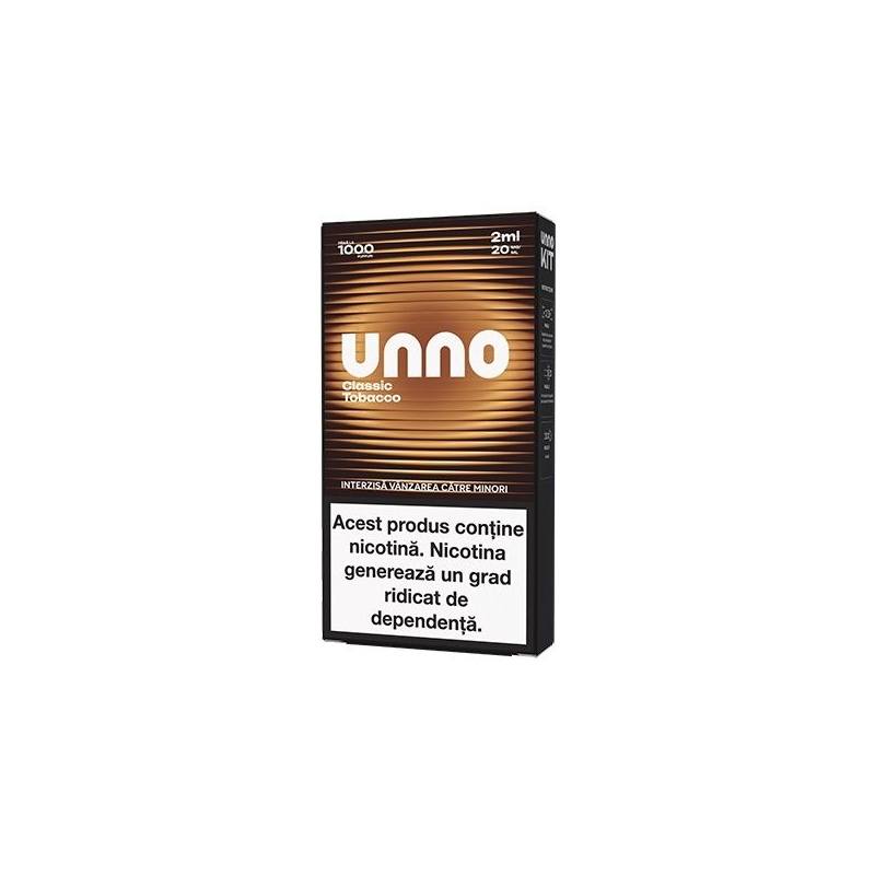 Kit UNNO 1000 pufuri 20mg - Golden Tobacco