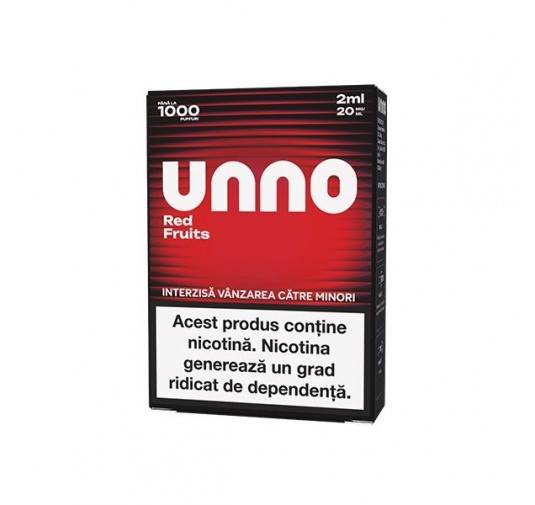 Cartus UNNO 1000 pufuri 20mg - Red Fruits