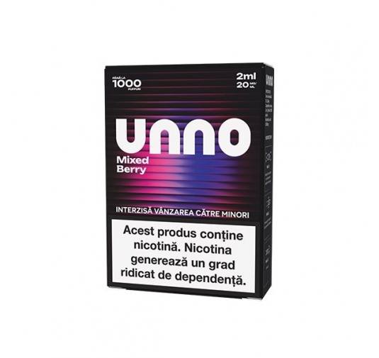 Cartus UNNO 1000 pufuri 20mg - Blueberry Raspberry