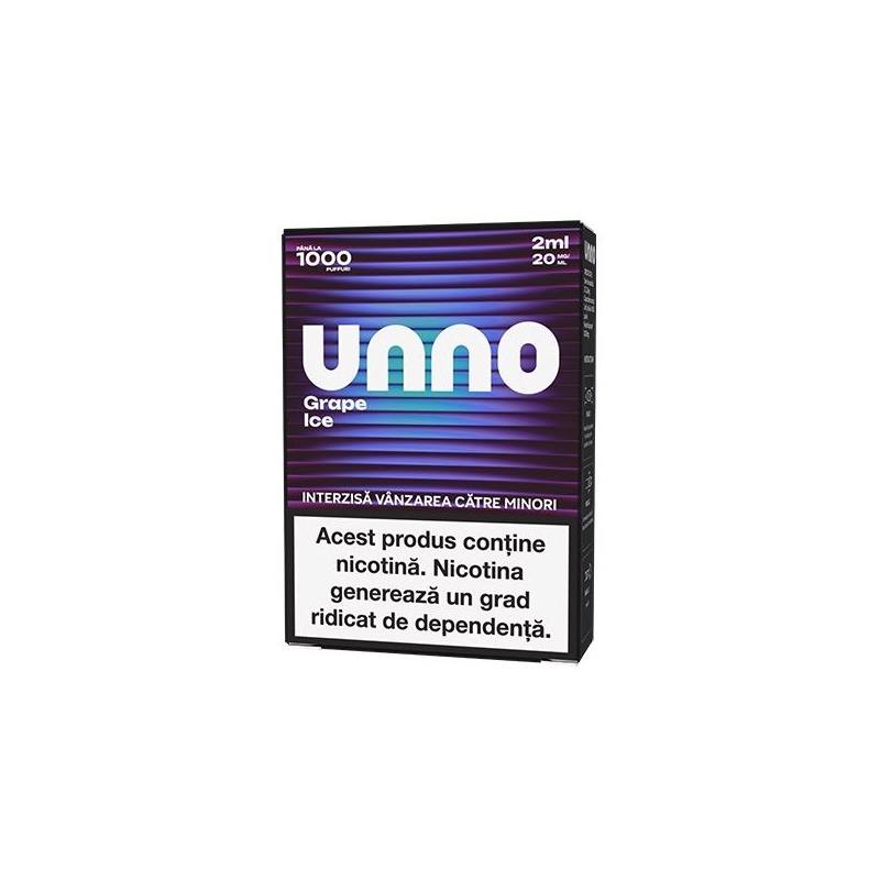 Cartus UNNO 1000 pufuri 20mg - Grape Ice