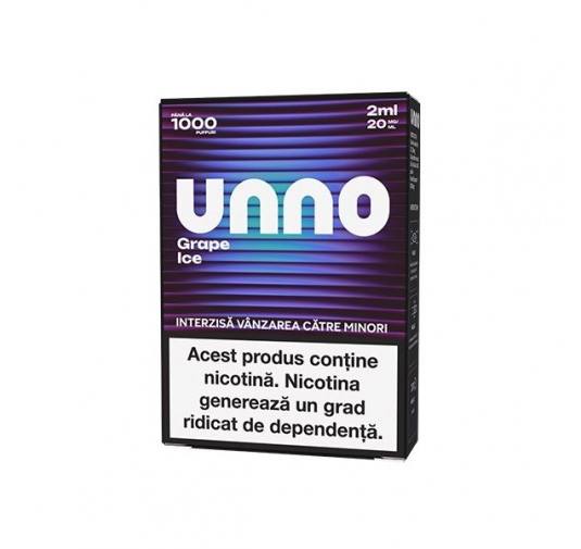 Cartus UNNO 1000 pufuri 20mg - Grape Ice